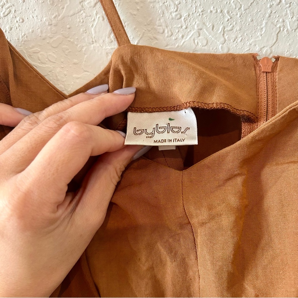 BYBLOS Terracotta slip mini Dress - Picture 5 of 8